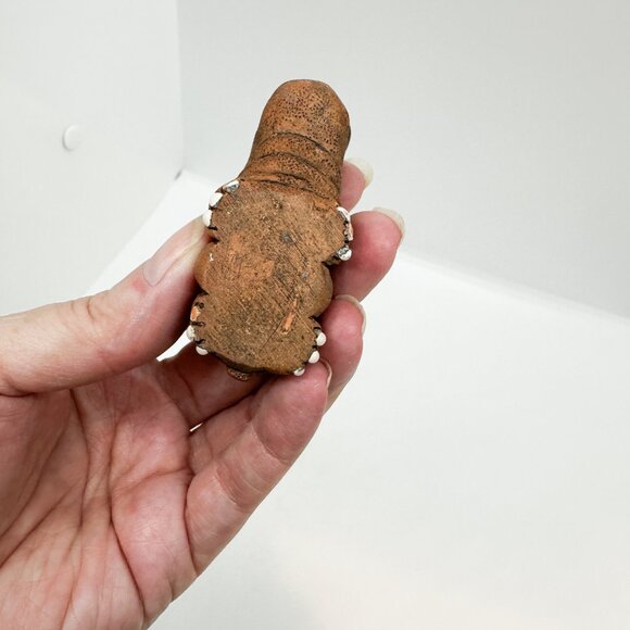 Vintage Clay Pottery House Hippo Cute Mini Handmade - Picture 7 of 7